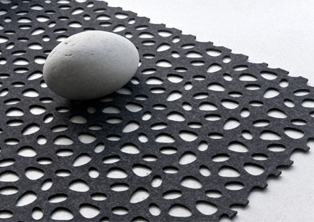 hand hooked wool strip carpet